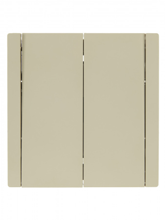 FORTE&PIANO Выключатель 2-клавишный проходной 10А FP407 ваниль IEK FP-V22-0-10-1-K10