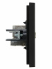 FORTE&PIANO Розетка TV проходная FP129 черный IEK FP-A10-P-K02
