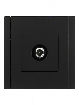FORTE&PIANO Розетка TV проходная FP129 черный IEK FP-A10-P-K02