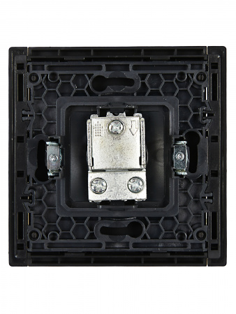 FORTE&PIANO Розетка TV проходная FP129 черный IEK FP-A10-P-K02