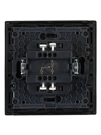 FORTE&PIANO Выключатель 1-клавишный проходной 10А FP103 черный IEK FP-V12-0-10-1-K02