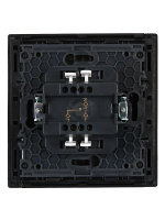 FORTE&PIANO Выключатель 1-клавишный проходной 10А FP103 черный IEK FP-V12-0-10-1-K02