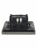FORTE&PIANO Выключатель 1-клавишный с индикацией 10А FP502 сталь IEK FP-V10-1-10-1-K46