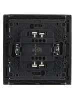 FORTE&PIANO Выключатель 1-клавишный с индикацией 10А FP502 сталь IEK FP-V10-1-10-1-K46