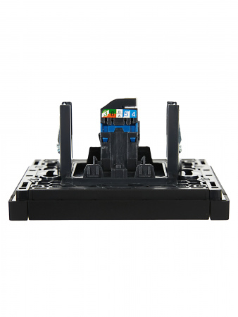 FORTE&PIANO Розетка компьютерная RJ45 кат.6 FP131 черный IEK FP-K10-2-K02