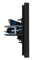 FORTE&PIANO Розетка компьютерная RJ45 кат.6 FP131 черный IEK FP-K10-2-K02