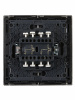 FORTE&PIANO Выключатель 2-клавишный проходной с индикацией 10А FP508 сталь IEK FP-V22-1-10-1-K46