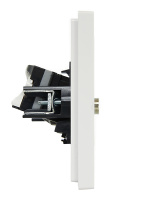 FORTE&PIANO Розетка двойная TV+RJ45 кат.5E FP236 белый IEK FP-AK20-1-K01