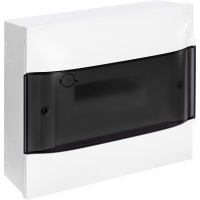 Practibox S Пластиковый щиток Навесной (ЩРн-П) 1X8 Дымчатая дверь Legrand 134618