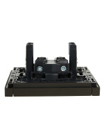 FORTE&PIANO Розетка 1-местная без заземления с защитными шторками винтовое крепление 10А FP317 серый IEK FP-R13-10-K03