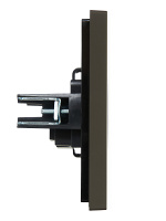 FORTE&PIANO Розетка 1-местная без заземления с защитными шторками винтовое крепление 10А FP317 серый IEK FP-R13-10-K03