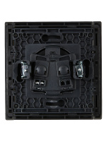 FORTE&PIANO Розетка 1-местная без заземления с защитными шторками винтовое крепление 10А FP317 серый IEK FP-R13-10-K03