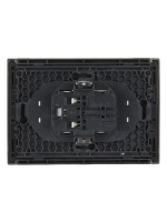 FORTE&PIANO Розетка 2-местная без заземления без защитных шторок безвинтовое крепление 10А FP526 сталь IEK FP-R20-10-1-K46