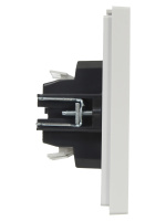 FORTE&PIANO Выключатель 2-клавишный проходной 10А FP207 белый IEK FP-V22-0-10-1-K01