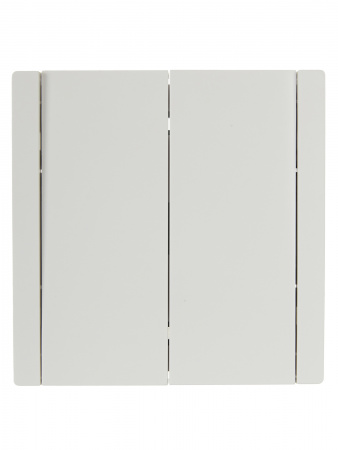 FORTE&PIANO Выключатель 2-клавишный проходной 10А FP207 белый IEK FP-V22-0-10-1-K01