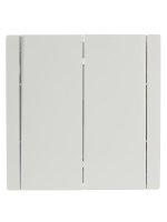 FORTE&PIANO Выключатель 2-клавишный проходной 10А FP207 белый IEK FP-V22-0-10-1-K01