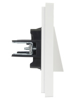 FORTE&PIANO Вывод кабеля FP242 белый IEK FP-VK10-0-K01