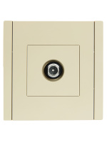FORTE&PIANO Розетка TV проходная FP429 ваниль IEK FP-A10-P-K10