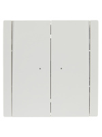 FORTE&PIANO Выключатель 2-клавишный проходной с индикацией 10А FP208 белый IEK FP-V22-1-10-1-K01