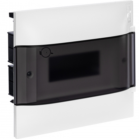 Practibox S Пластиковый щиток Встраиваемый (ЩРв-П) 1X8 Дымчатая дверь Legrand 134558