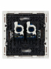FORTE&PIANO Розетка компьютерная двойная RJ45 кат.6 FP234 белый IEK FP-K20-2-K01