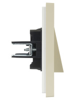 FORTE&PIANO Вывод кабеля FP442 ваниль IEK FP-VK10-0-K10