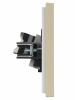 FORTE&PIANO Розетка двойная RJ11+RJ45 кат.5E FP435 ваниль IEK FP-KT20-O-1-K10