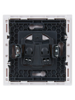 FORTE&PIANO Розетка 1-местная без заземления с защитными шторками винтовое крепление 10А FP217 белый IEK FP-R13-10-K01