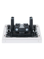 FORTE&PIANO Розетка 1-местная без заземления с защитными шторками винтовое крепление 10А FP217 белый IEK FP-R13-10-K01