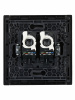 FORTE&PIANO Розетка компьютерная двойная RJ45 кат.5E FP133 черный IEK FP-K20-1-K02