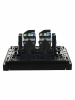 FORTE&PIANO Розетка компьютерная двойная RJ45 кат.5E FP133 черный IEK FP-K20-1-K02