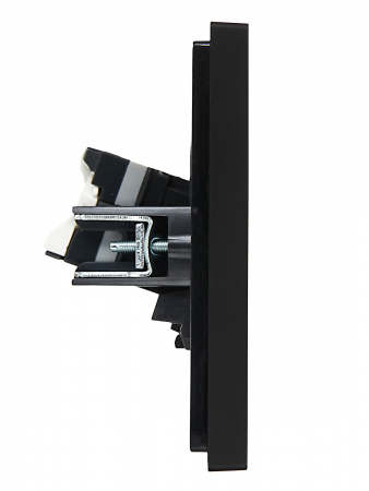 FORTE&PIANO Розетка компьютерная двойная RJ45 кат.5E FP133 черный IEK FP-K20-1-K02