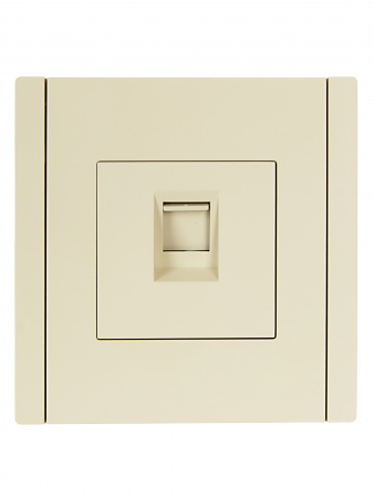 FORTE&PIANO Розетка компьютерная RJ45 кат.5E FP432 ваниль IEK FP-K10-1-K10