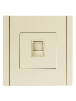 FORTE&PIANO Розетка компьютерная RJ45 кат.5E FP432 ваниль IEK FP-K10-1-K10