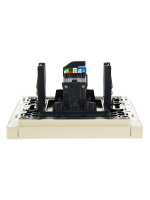 FORTE&PIANO Розетка компьютерная RJ45 кат.5E FP432 ваниль IEK FP-K10-1-K10