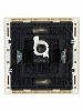 FORTE&PIANO Розетка компьютерная RJ45 кат.5E FP432 ваниль IEK FP-K10-1-K10
