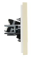 FORTE&PIANO Розетка компьютерная RJ45 кат.5E FP432 ваниль IEK FP-K10-1-K10