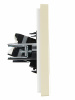 FORTE&PIANO Розетка компьютерная RJ45 кат.5E FP432 ваниль IEK FP-K10-1-K10