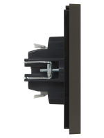 FORTE&PIANO Выключатель 1-клавишный 10А FP301 серый IEK FP-V10-0-10-1-K03