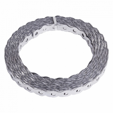 Лента полоса монтажная оцинкованная. перфорированная волна 12х0.55 мм. рулон 25 м REXANT 07-7212-4