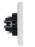 FORTE&PIANO Выключатель 1-клавишный проходной с индикацией 10А FP204 белый IEK FP-V12-1-10-1-K01