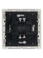 FORTE&PIANO Выключатель 1-клавишный проходной с индикацией 10А FP204 белый IEK FP-V12-1-10-1-K01