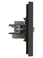 FORTE&PIANO Розетка TV проходная FP329 серый IEK FP-A10-P-K03