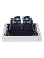 FORTE&PIANO Розетка компьютерная двойная RJ45 кат.5E FP233 белый IEK FP-K20-1-K01
