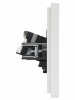 FORTE&PIANO Розетка компьютерная двойная RJ45 кат.5E FP233 белый IEK FP-K20-1-K01