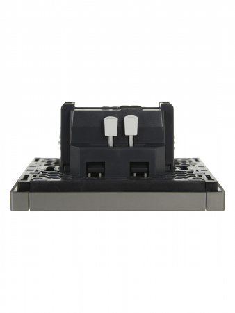 FORTE&PIANO Выключатель 1-клавишный 10А FP501 сталь IEK FP-V10-0-10-1-K46