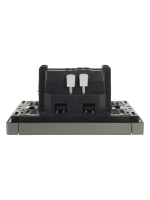 FORTE&PIANO Выключатель 1-клавишный 10А FP501 сталь IEK FP-V10-0-10-1-K46