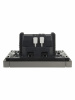 FORTE&PIANO Выключатель 1-клавишный 10А FP501 сталь IEK FP-V10-0-10-1-K46