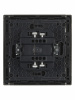 FORTE&PIANO Выключатель 1-клавишный 10А FP501 сталь IEK FP-V10-0-10-1-K46