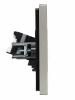 FORTE&PIANO Розетка компьютерная двойная RJ45 кат.5E FP533 сталь IEK FP-K20-1-K46